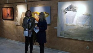 Inauguración de la exposición '6º Premio Unia de Pintura' en Aljaraque.