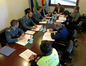 Reunión de la Junta Local de Seguridad de Nerva. 