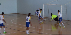 Imagen del primer partido del CD Sordos, ante el campeón de Chipre.