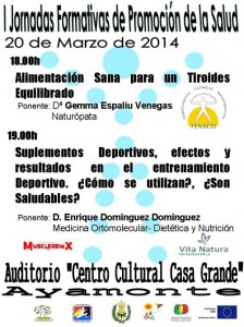 Cartel I Jornada de Promoción de Salud en Ayamonte.