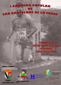 Cartel anunciador de la Carrera Popular de San Bartolomé.