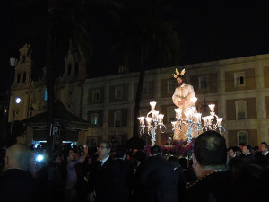 El cristo de la Humildad presidió  el pasado año el Vía Crucis