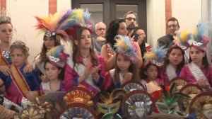 Un grupo de menores disfrutando de la última jornada de Carnaval.