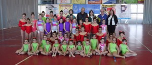 La Escuela de Gimnasia Rítmica de San Juan brilló en la exhibición.