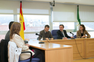 Visita del consejero a Aracena. 