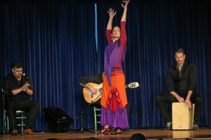 Una actuación de flamenco en la Fundación.