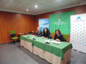 Luis Miguel Pons, Lourdes Martín y Ana Díez en rueda de prensa.