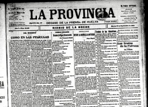 En el diario 'La Provincia' se publicó la creación del Recreativo de Huelva. 