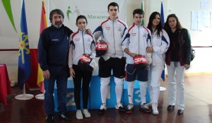 Representantes del Cepsa Huelva que participaron en el torneo en Maracena.