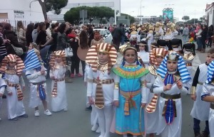 Los niños, grandes protagonistas del Carnaval de calle.