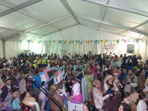 En la Carpa se vivió un gran ambiente. 