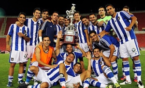 El Recre conquistó el Ciudad de Palma en agosto pasado, tras ganar en los penaltis después de empatar a dos en el partido.