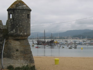 La Pinta llegó a la ciudad gallega de Baiona antes de llegar a Palos. 