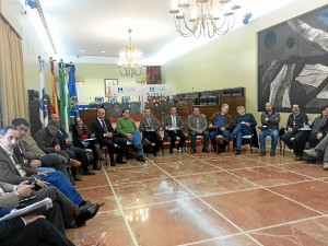 Reunión de la Plataforma en la Diiputación de Huelva. 