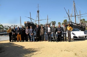 Presentación del concurso en el Muelle de las Carabelas. 