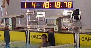 La onubense, una de las más firmes promesas de la natación andaluza.