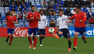 Jorge Larena fue una de las novedades en el once albiazul. / Foto: Josele Ruiz.