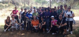 Participantes en la Ruta Senderista celebrada en Aljaraque.