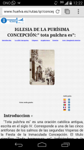 Información de la Iglesia de la Concepción de Huelva. 