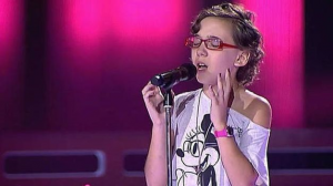 Actuación de Iraila en 'La Voz Kids'.