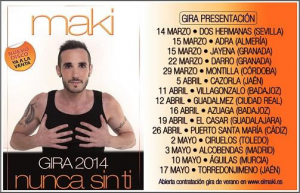 Maki tiene una completa gira por España. 