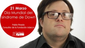 Pablo Pineda quiere concienciar sobre el síndrome de Down con motivo de la celebración del Día Mundial.