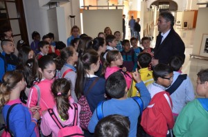 Los alumnos palermos en el parlamento. 