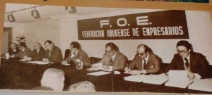 Una de las primeras reuniones de la FOE. 