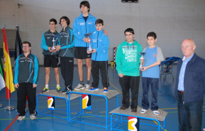 Podio cadete del evento celebrado en Ayamonte.