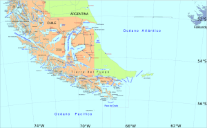 Mapa de localización de la Isla Aracena. 