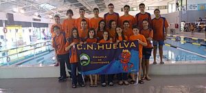 Componentes del Club Natación Huelva.