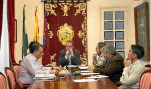 Reunión del comit´r organizador de Vuevatur en el Ayuntamiento de Aracena. 