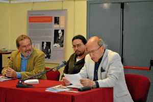 Domingo Gómez en la presentación del libro 'Zalameños'.