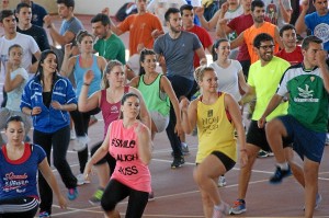 Un momento del Fitness day celebrado en la Onubense. 