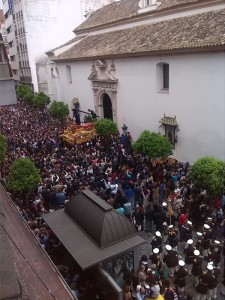 Recogida del Nazareno en la parroquia de la Concepción.