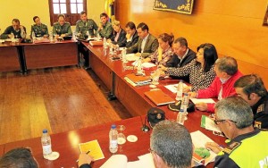 Junta de Seguridad celebrada en Moguer. 