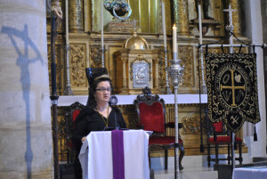 Consuelo García hizo un recorrido por los momentos más destacados de la Semana Santa de la localidad.