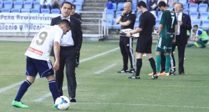 Sergi adelantó que el once en Riazor será diferente al que dispuso ante la Ponferradina. / Foto: Josele Ruiz.