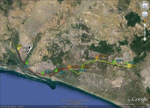 Mapa del recorrido de la prueba.