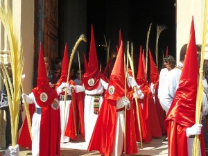 Las palmas distinguen a la Entrada Triunfal de Jesús en Jerusalén.