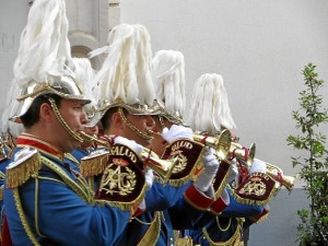 La Banda de la Salud ha acompañada al Cristo de la Vera Cruz.