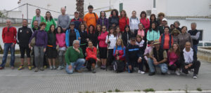 Los participantes en la Ruta senderista organizada por el Ayuntamiento de San Juan.