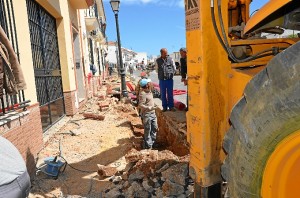 Obras en la calle Niña de Palos.