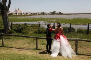 El Rocío fue uno de los enclaves de la sesión fotográfica. 