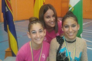 Nerea, Vero y Marta, en el Torneo disputado en Aldetor.