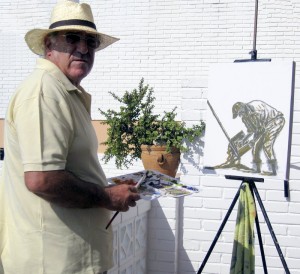 El pintor Antonio Suárez.