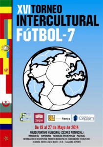 Cartel anunciador del XVI Torneo Intercultural de Fútbol 7 en Lepe.