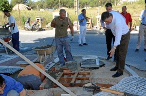 Una visita a las obras. 