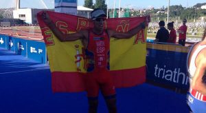 Emilio Martín, tercero en el Mundial de Duatlón. Foto: ?@ITUDUATHLON2014