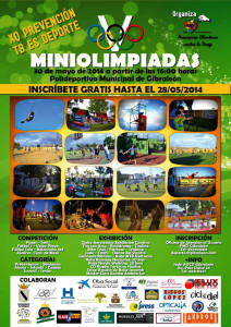 Cartel anunciador de las Miniolimpiadas que se celebran en Gibraleón.